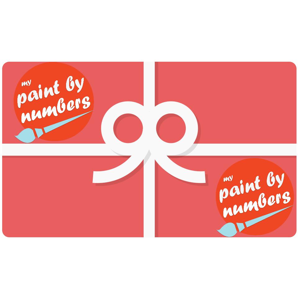 DIY Paint by Number kit for Adults on Canvas-Paint By Numbers Gift Card-Gift Cards