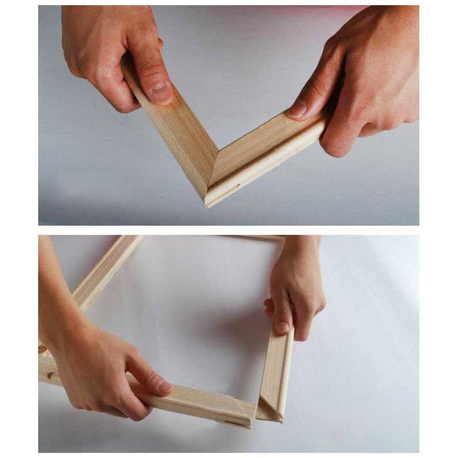 DIY Paint by Number kit for Adults on Canvas-DIY Frame Kit (Stretcher bars)-