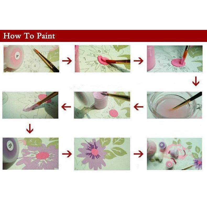 DIY Paint by Number kit for Adults on Canvas-Mighty Horse Race-40x50cm (16x20inches)