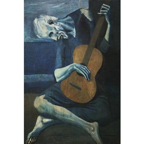 DIY Paint by Number kit for Adults on Canvas-The Old Blind Guitarist - Pablo Picasso - 1903-Home
