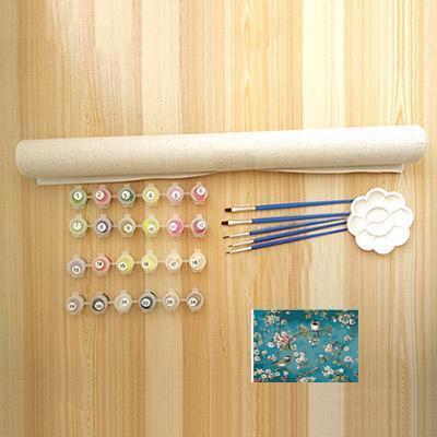 DIY Paint by Number kit for Adults on Canvas-[Ships from USA] Birds on Branches-40x50cm (16x20inches)