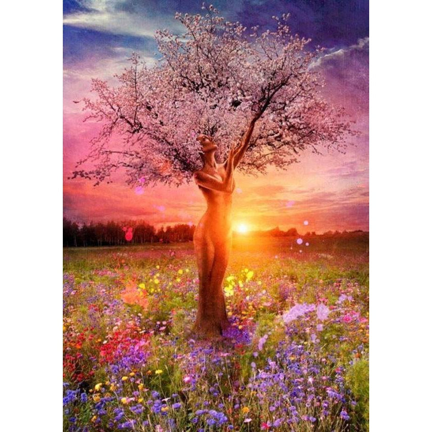 DIY Paint by Number kit for Adults on Canvas-Mother Nature Tree of Life [LIMITED PRINT]-40x50cm (16x20inches)