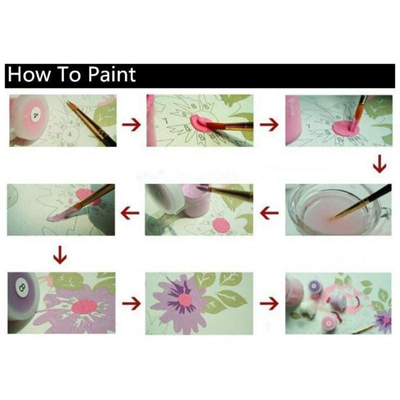 DIY Paint by Number kit for Adults on Canvas-Psychedelic Tiger [LIMITED PRINT]-30x40cm (12x16inces)