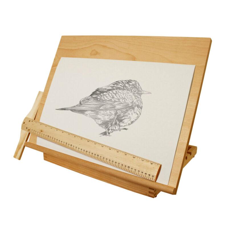 Drawing Sketching Board Wood Adjustable Table Desk Easel DIY Art Painting