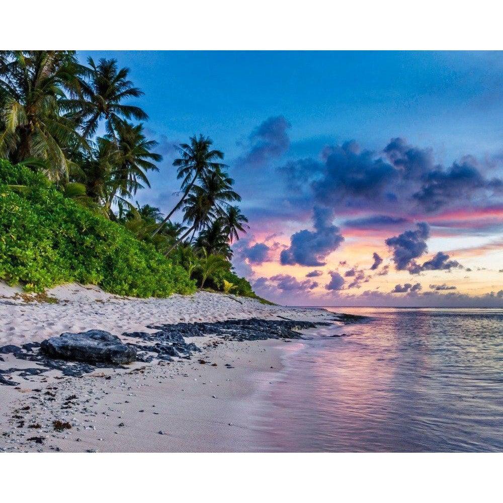 DIY Paint by Number kit for Adults on Canvas-[Ships from USA] Island Escape-Clean PBN