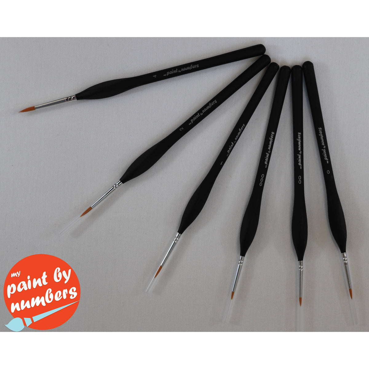 DIY Paint by Number kit for Adults on Canvas-[Ships from USA] Professional Artist Paint Brushes - 6 Pcs-