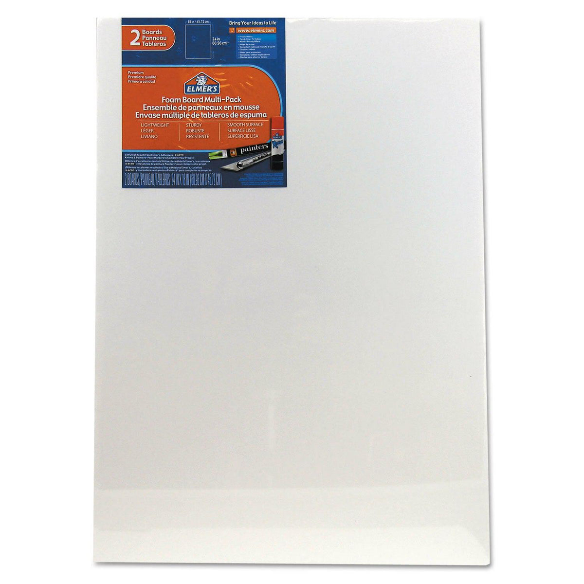 DIY Paint by Number kit for Adults on Canvas-[Ships from USA] Elmers White Foam Board Multi-Pack 18 x 24&quot; 2-pack-